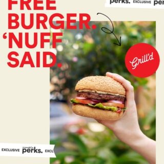 DEAL: Grill'd - Free Burger, Superpower Salad or 6 HFC Bites for New Relish Members in NSW/VIC/ACT/SA/NT via Cotton On Perks 7 DEAL: Grill'd - Free Burger, Superpower Salad or 6 HFC Bites for New Relish Members in NSW/VIC/ACT/SA/NT via Cotton On Perks 7