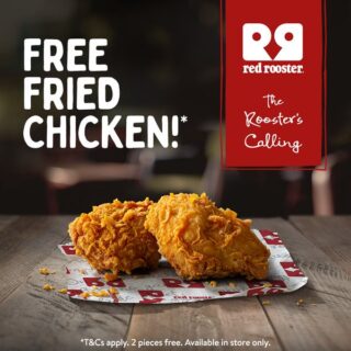 DEAL: Red Rooster - 2 Free Pieces of Spicy Fried Chicken with $10 Spend for Targeted Red Royalty Members 9