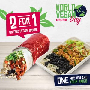 DEAL: Mad Mex - 2 for 1 on All Plant Based Items (1 November 2021) 5