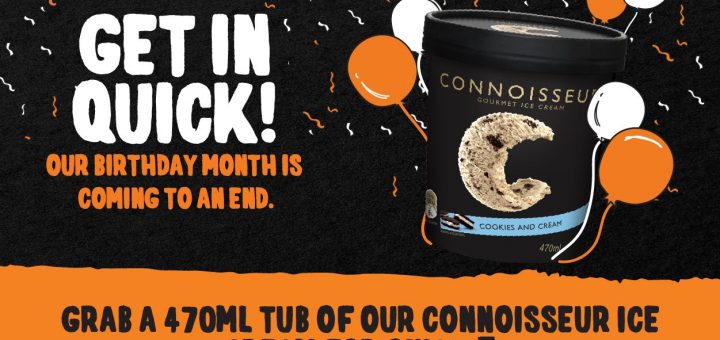 DEAL: Pizza Capers - $5 Connoisseur Ice Cream Tub with $35 Spend + Latest Voucher & Deal Codes 1