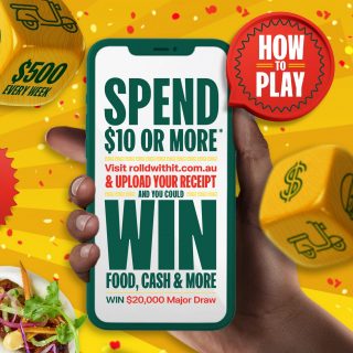 NEWS: Roll'd With It - Instant Win Food, $20,000 Cash & More Prizes with $10+ Spend 4