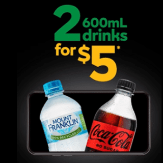 DEAL: Subway - 2 600ml Drinks for $5 via App (until 31 October 2021) 4 DEAL: Subway - 2 600ml Drinks for $5 via App (until 31 October 2021) 4