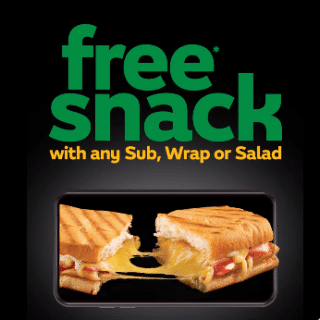 DEAL: Subway - Free Snack with any Sub, Wrap or Salad via Subway App (until 10 October 2021) 9 DEAL: Subway - Free Snack with any Sub, Wrap or Salad via Subway App (until 10 October 2021) 9