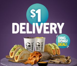 DEAL: Taco Bell - $1 Delivery with $20 Minimum Spend via Menulog 8