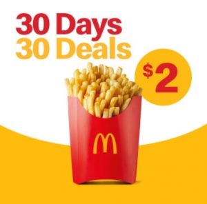 DEAL: McDonald’s - $2 Large Fries on 21 November 2022 (30 Days 30 Deals) 3