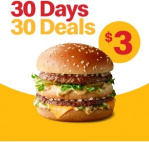 DEAL: McDonald’s - $3 Big Mac on 23 November 2021 (30 Days 30 Deals) 3