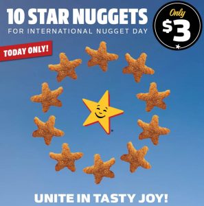 DEAL: Carl's Jr - 10 Star Nuggets for $3 via MyCarls App (13 November 2021) 9
