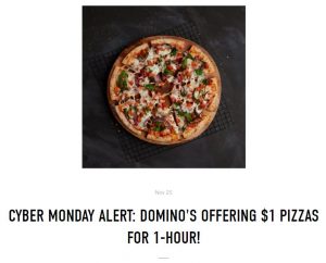 DEAL: Domino's - $1 Large Value Range Pizza via Domino's App (1-2pm 29 November 2021) 3