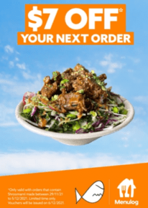 DEAL: Fishbowl - $7 off Next Order with Shroomami Bowl Purchase via Menulog 10