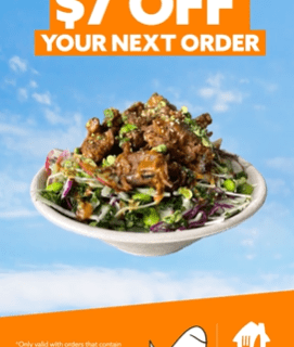 DEAL: Fishbowl - $7 off Next Order with Shroomami Bowl Purchase via Menulog 4
