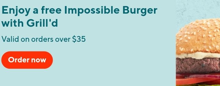 DEAL: Grill'd - Free Impossible Burger with $35 Spend via DoorDash (until 3 December 2021) 4