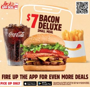 DEAL: Hungry Jack's - $7 Bacon Deluxe Small Meal via App 3