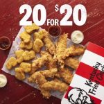 DEAL: KFC – 20 for $20 with 10 Original Tenders + 10 Nuggets