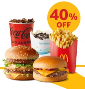 DEAL: McDonald’s - 40% off with $15 Minimum Spend on 4 November 2021 (30 Days 30 Deals) 3
