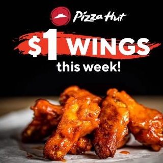 DEAL: Pizza Hut - $1 Wings on Wednesdays via Deliveroo (until 30 April 2022) 8