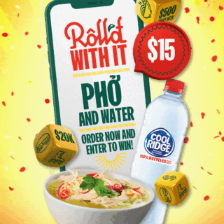 DEAL: Roll'd - $15 Pho and Water 10