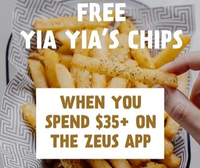DEAL: Zeus Street Greek - Free Yia Yia Chips with $35 Spend via App (until 22 November 2021) 3