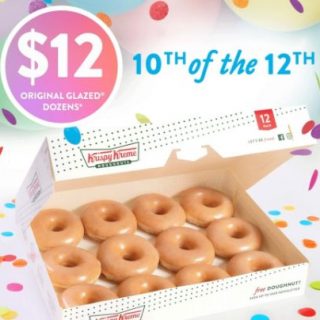 DEAL: Krispy Kreme - $12 Original Glazed Dozen In-Store 10 December, Click & Collect 11 December 2021 4