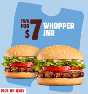 DEAL: Hungry Jack's - 2 Whopper Juniors for $7 via App (until 30 January 2023) 3
