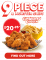 DEAL: Chicken Treat - 9 Piece Crunchified Chicken & Monster Chips for $20.95 3