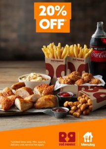 DEAL: Red Rooster - 20% off with $30+ Spend via Menulog 8