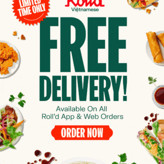 DEAL: Roll'd - Free Delivery via App or Website with No Minimum Spend (until 19 June 2022) 6