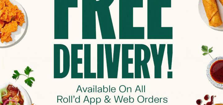 DEAL: Roll'd - Free Delivery via App or Website with No Minimum Spend (until 10 April 2022) 5