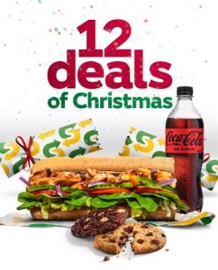 DEAL: Subway 12 Deals of Christmas via Subway App 3
