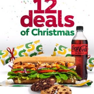 DEAL: Subway 12 Deals of Christmas via Subway App 8 DEAL: Subway 12 Deals of Christmas via Subway App 8