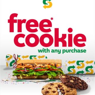 DEAL: Subway - Free Cookie with Any Purchase via Subway App (6 December 2021) 4 DEAL: Subway - Free Cookie with Any Purchase via Subway App (6 December 2021) 4