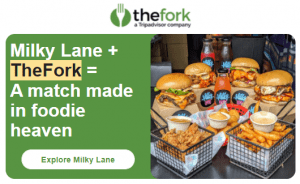 DEAL: TheFork - 1000 Yums ($20-$25 Value) with Milky Lane Booking until 30 November 2021 3
