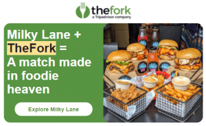 DEAL: TheFork - 1000 Yums ($20-$25 Value) with Milky Lane Booking until 30 November 2021 1