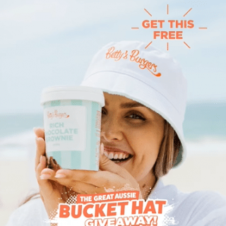 DEAL: Betty's Burgers - Free Bucket Hat with Ice Cream Tub Purchase (until 26 January 2022) 2
