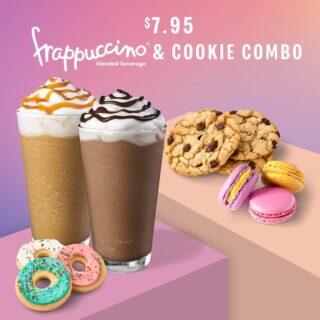 DEAL: Starbucks - $7.95 Frappuccino & Cookie Combo 10 DEAL: Starbucks - $7.95 Frappuccino & Cookie Combo 10