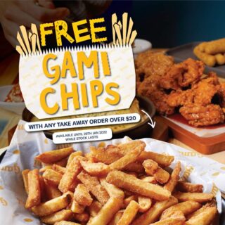 DEAL: Gami Chicken - Free Chips with Any Takeaway Order Over $20 (until 29 January 2022) 9 DEAL: Gami Chicken - Free Chips with Any Takeaway Order Over $20 (until 29 January 2022) 9