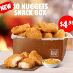 DEAL: Hungry Jack’s – 10 Nuggets Snack Box for $4.95