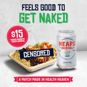 DEAL: Mad Mex - $15 Naked Burrito + Heaps Normal Beer 5