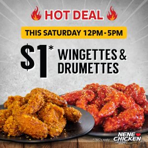 DEAL: Nene Chicken - $1 Wingettes & Drumettes in VIC/NSW/QLD (12-5pm 15 January 2022) 5