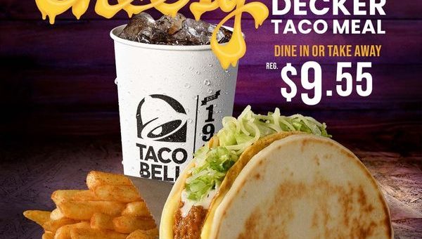 DEAL: Taco Bell - $9.55 Cheesy Double Decker Taco Meal 8