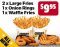 DEAL: Carl's Jr - 2 Large Fries, 1 Onion Rings & 1 Waffle Fries for $9.95 (until 31 July 2022) 3