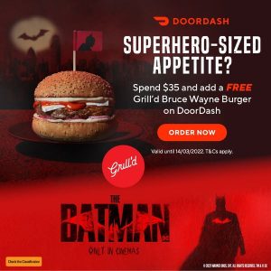 DEAL: Grill'd - Free Bruce Wayne Burger with $35 Spend via DoorDash (until 14 March 2022) 8