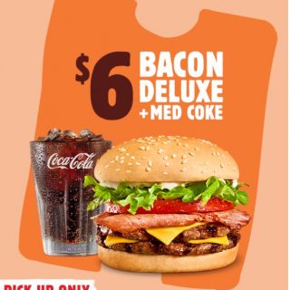 DEAL: Hungry Jack's - $6 Bacon Deluxe + Medium Coke via App (until 25 July 2022) 4