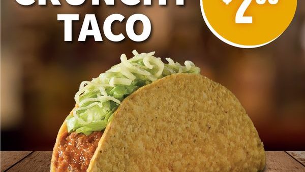 DEAL: Taco Bell - $2.50 Crunchy Taco 5