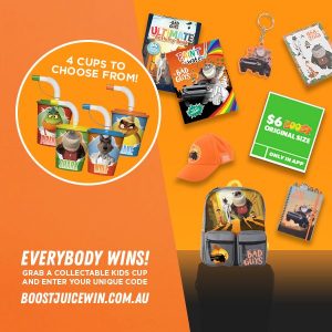NEWS: Boost Juice - Instant Win Prize with Collectible "The Bad Guys" Cup Purchase + New Caramel Popcorn Smoothie 6