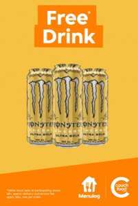 DEAL: BP Couchfood - Free Monster Ultra Gold 500ml with $15 Spend + 99c Delivery with $20+ Spend via Menulog 8