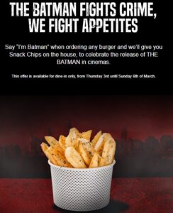 DEAL: Grill'd - Free Snack Chips with Any Dine-In Burger Purchase (until 6 March 2022) 1 DEAL: Grill'd - Free Snack Chips with Any Dine-In Burger Purchase (until 6 March 2022) 1