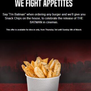DEAL: Grill'd - Free Snack Chips with Any Dine-In Burger Purchase (until 6 March 2022) 8 DEAL: Grill'd - Free Snack Chips with Any Dine-In Burger Purchase (until 6 March 2022) 8