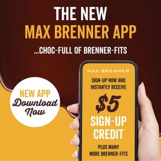DEAL: Max Brenner - $5 Credit with App 1