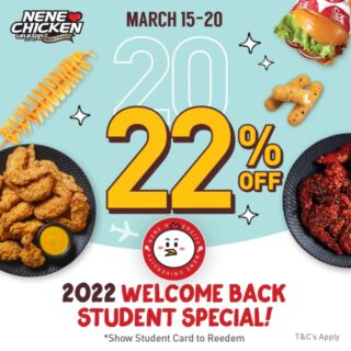 DEAL: Nene Chicken - 10% off for Students (until 27 February 2022) 7