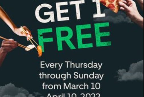 DEAL: Uber Eats - Buy One Get One Free on Selected Items at Local Restaurants on Thursdays-Sundays (until 10 April 2022) 7